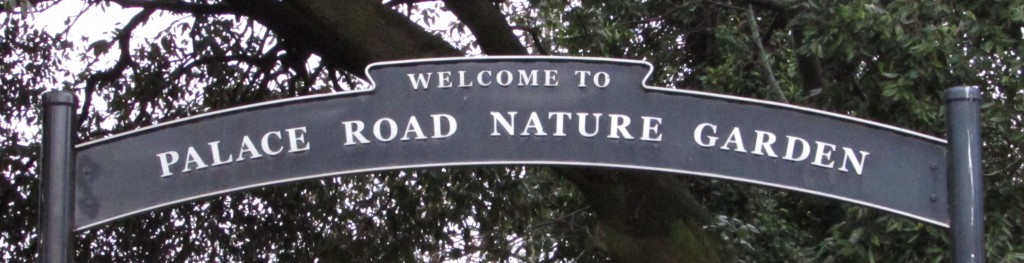 Nature Garden entrance sign