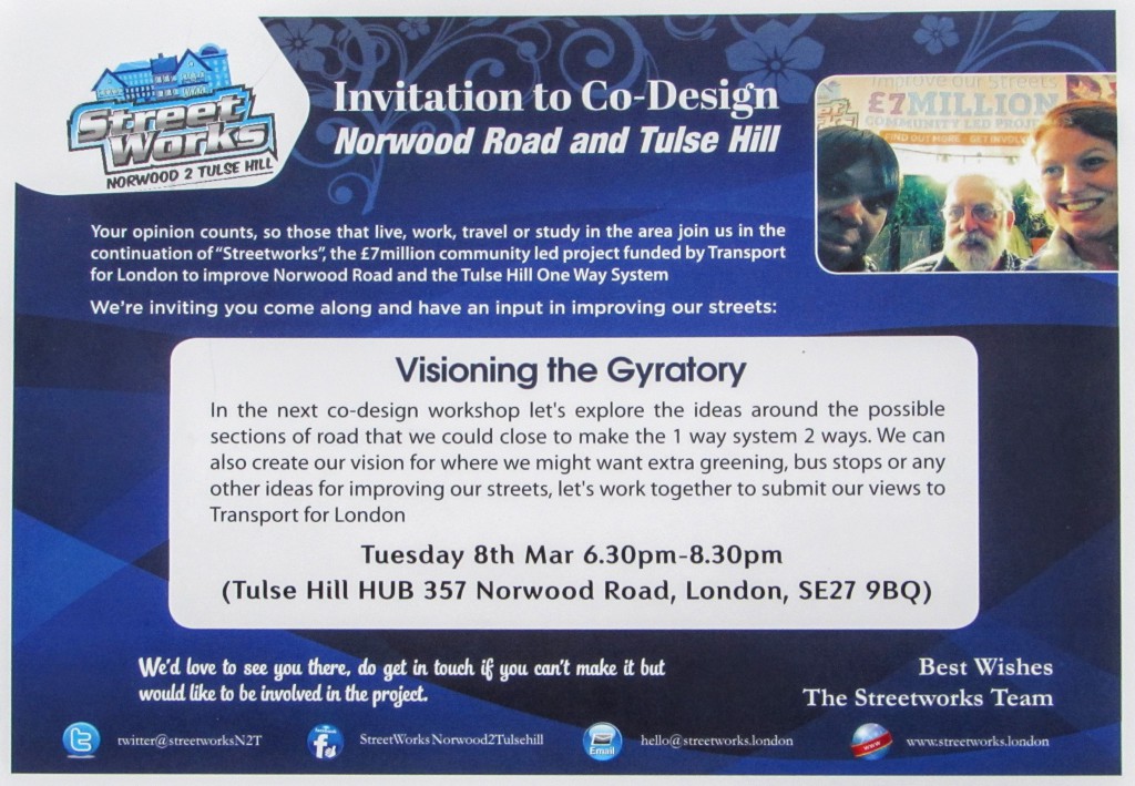 The publicity flyer for the event