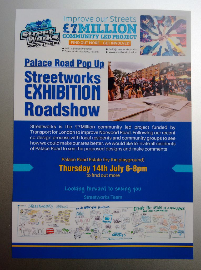 Streetworks pop-up flyer